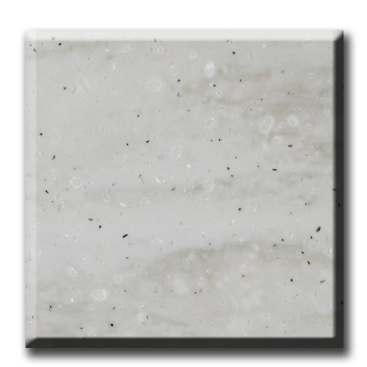 Hoja de superficie sólida acrílica de piedra artificial para encimera de cocina de tamaño de losa grande similar al mármol